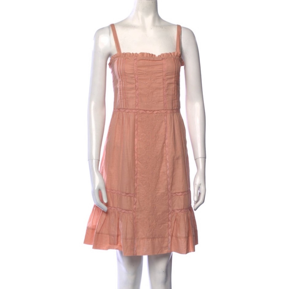See by Chloe cotton mini dress size 44 pink